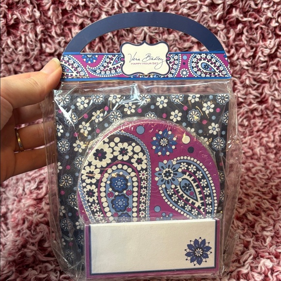 Vera Bradley Other - Vera Bradley Paisley and Floral Happy Hour Set